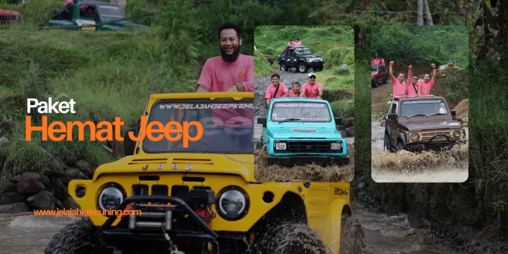 Paket outbound, jeep, dan tubing kemuning